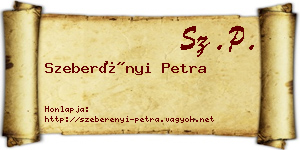 Szeberényi Petra névjegykártya